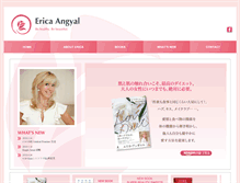 Tablet Screenshot of erica-angyal.com